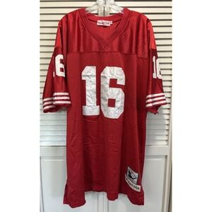 Vintage Mitchell & Ness San Francisco 49ers #16 Montana Throwback Jersey Sz 60